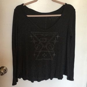 Gray vintage long sleeve